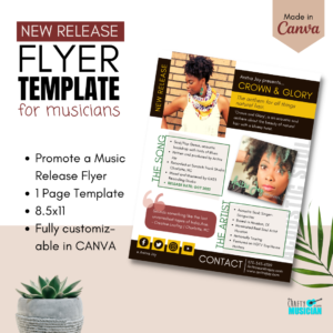 New Release Flyer Promotions Template for Musicians