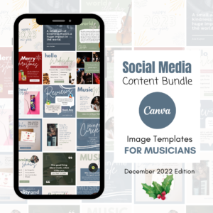 Social Media Content Bundle for Musicians (December 2022)