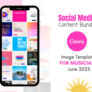 Social Media Content Bundle for Musicians (June 2023)