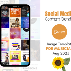 Social Media and Content Bundle for Musicians (August 2023)
