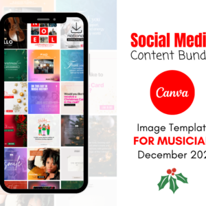 Social Media and Content Bundle for Musicians (December 2023)