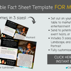 Fact Sheet for Musicians (Canva) Template